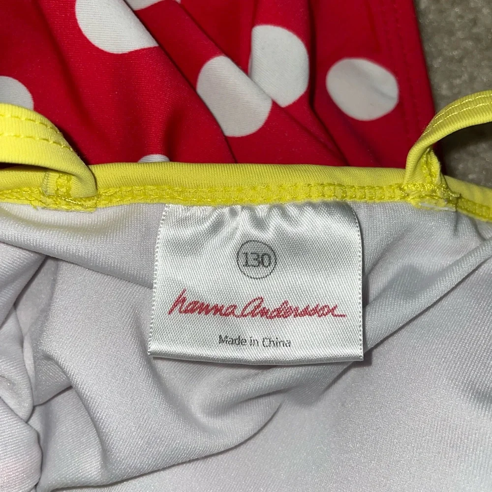 Hanna Andersson Red and White Polka Dot One Piece - Picture 4 of 4